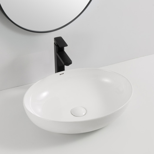 Раковина накладная Mixxus Premium ELLIPSE-0102 515х400х130mm (MP6551)