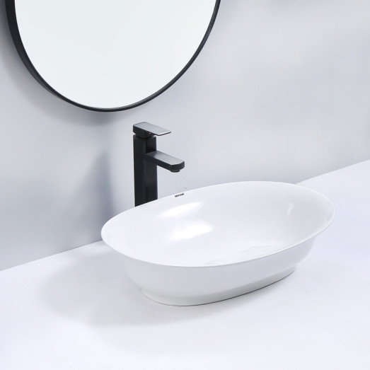 Раковина накладная Mixxus Premium ELLIPSE-0103 550х390х140mm (MP6553)