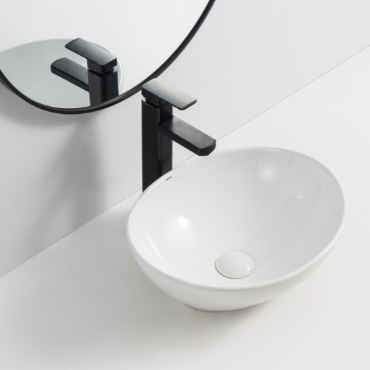 Раковина накладная Mixxus Premium ELLIPSE-0107 345х265х120mm (MP6525)