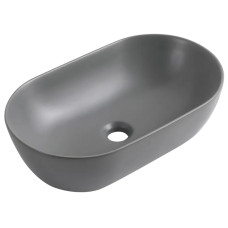 Раковина накладная Mixxus Premium ELLIPSE-0109 GRAY 500x300x140mm (MP6653)