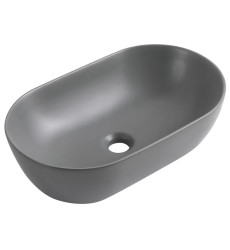 Раковина накладная Mixxus Premium ELLIPSE-0109 GRAY 500x300x140mm (MP6653)