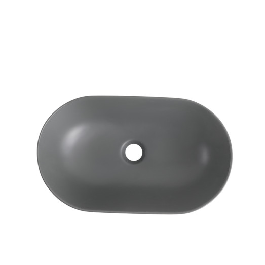 Раковина накладная Mixxus Premium ELLIPSE-0109 GRAY 500x300x140mm (MP6653)