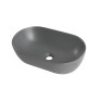 Раковина накладная Mixxus Premium ELLIPSE-0109 GRAY 500x300x140mm (MP6653)