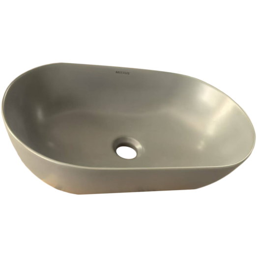Раковина накладная Mixxus Premium ELLIPSE-0109 GRAY 500x300x140mm (MP6653)