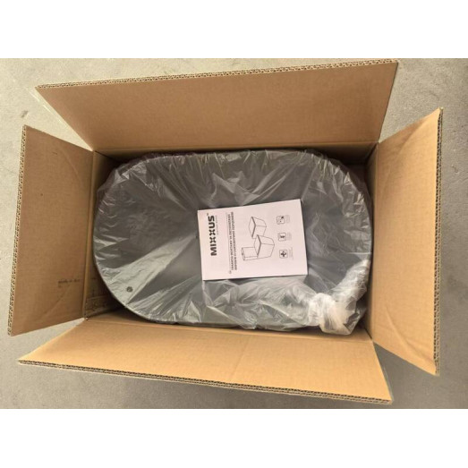 Раковина накладная Mixxus Premium ELLIPSE-0109 GRAY 500x300x140mm (MP6653)