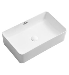 Раковина накладная Mixxus Premium QUADRO-0209 600х370х140mm с переливом (MP6522)