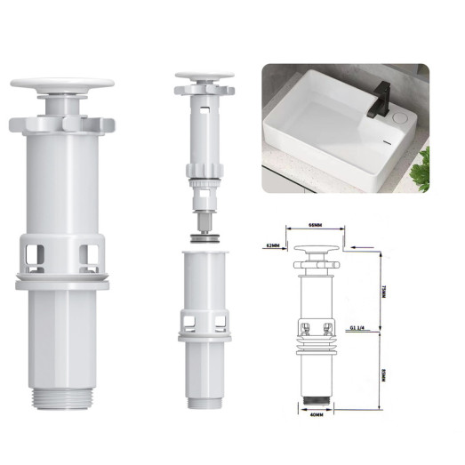 Раковина накладная Mixxus Premium STYLE-0201 520х375х140mm (MP6511)