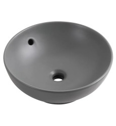 Раковина накладная Mixxus Premium TOPPER-0201 GRAY 410x410x165mm с переливом (MP6649)