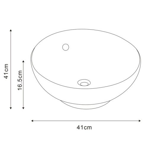 Раковина накладная Mixxus Premium TOPPER-0201 GRAY 410x410x165mm с переливом (MP6649)