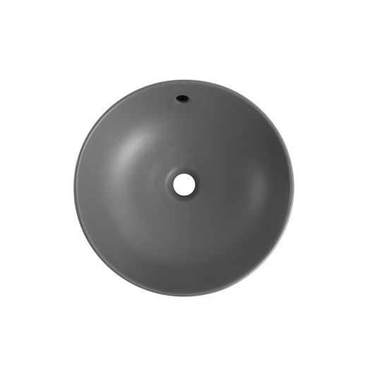 Раковина накладная Mixxus Premium TOPPER-0201 GRAY 410x410x165mm с переливом (MP6649)