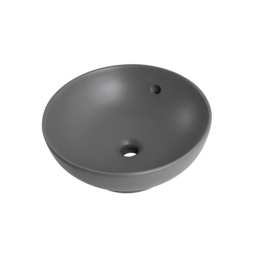 Раковина накладная Mixxus Premium TOPPER-0201 GRAY 410x410x165mm с переливом (MP6649)