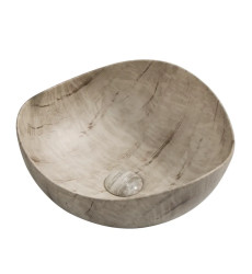 Раковина накладная Mixxus Premium WAVE-0103 MARBLE 380х380х170mm (MP6532)