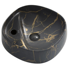 Раковина накладная MIXXUS PREMIUM WAVE-0201 MARBLE 430х430х150mm с отверстием под смеситель (MP6536)