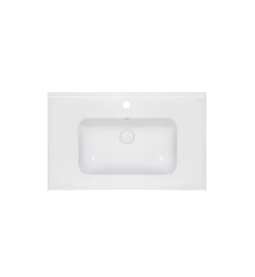 Раковина Qtap Albatross E49 800х490х200 White з донним клапаном QT01119080E49W