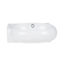 Раковина Qtap Leo 430x290x140 White с донным клапаном QT11115011LW