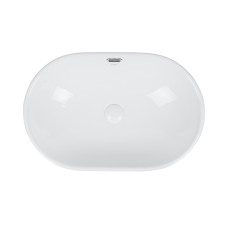 Раковина Qtap Leo 590x400x170 White с донным клапаном QT11114028W