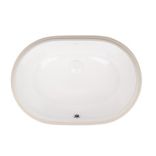 Раковина Qtap Stork 560x395x195 White с донным клапаном QT15116030W