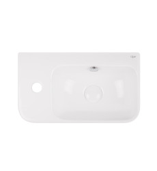 Раковина Qtap Tern 450х260х155 White с донным клапаном QT17115117LW