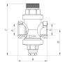 Редуктор тиску Koer KR.1252 3/4" (KR2664)