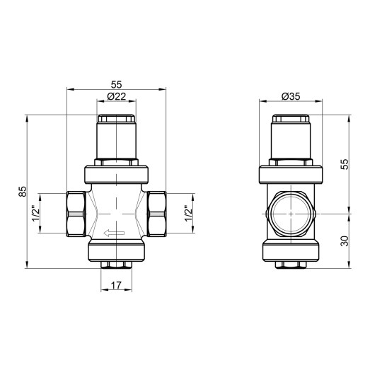 Редуктор давления воды Icma 1/2" №248 (91248AD06)