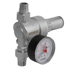 Редуктор тиску з манометром мембранний Koer KR.1239 - 1/2" (KR4971)