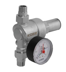 Редуктор тиску з манометром мембранний Koer KR.1239 - 1/2" (KR4971)