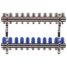 Коллекторный блок с термостатическими клапанами Koer KR.1100-11 1"x11 ways (KR2637)