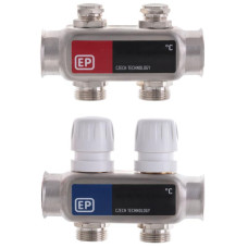 Коллекторный блок с термостатическими клапанами Europroduct EP.S1100-02 1"x2 (EP4989)