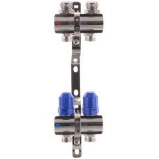 Коллекторный блок с термостатическими клапанами Koer KR.1100-02 1"x2 ways (KR2628)