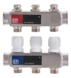Коллекторный блок с термостатическими клапанами Europroduct EP.S1100-03 1"x3 (EP4990)