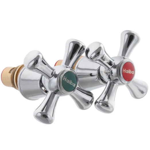 Ручки Haiba Smes (з кран-буксами, пара) керамічні (AC0600)