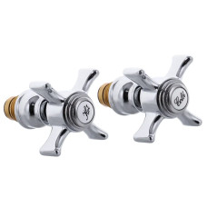 Ручки з кран-буксами (пара) Haiba Ручки Zeus (гума) (AC0567)