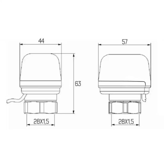 Сервопривод Icma 230V тип закрытый №980 (NC) (82980NC53)