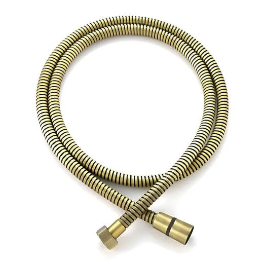 Шланг для душу KOER KB-0801-150-12 BRUSHED GOLD обплетення нерж. 150 см, колір матове золото (KR5666)