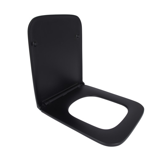 Сидіння для унітаза Qtap (Gemini) Matt Black з мікроліфтом (QT99HY2312MB)