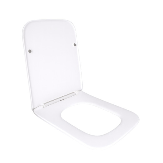 Сидіння для унітаза підлогового Qtap (Aries) White з мікроліфтом (QT03228302W3)