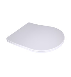 Сидіння для унітаза підлогового Qtap (Vlasta) White з мікроліфтом (QT28228300W3)