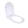 Сидіння для унітаза підлогового Qtap (Vlasta) White з мікроліфтом (QT28228300W3)