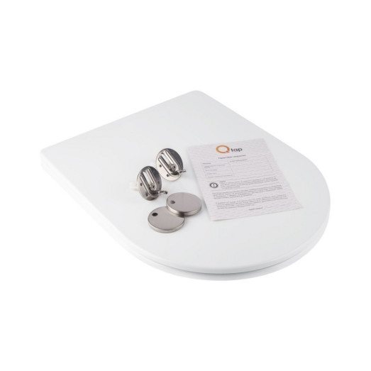 Сидіння для унітаза Qtap (Jay 520,640, Swan 520,640) з мікроліфтом Slim QT99SC5176W