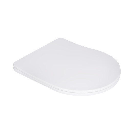 Сидіння для унітаза Qtap (Robin 490,610, Scorpio 490) з мікроліфтом Slim (QTSC179W48675)