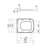 Сидіння для унітаза Qtap (Tern) з мікроліфтом Slim (QT99HY2238W)