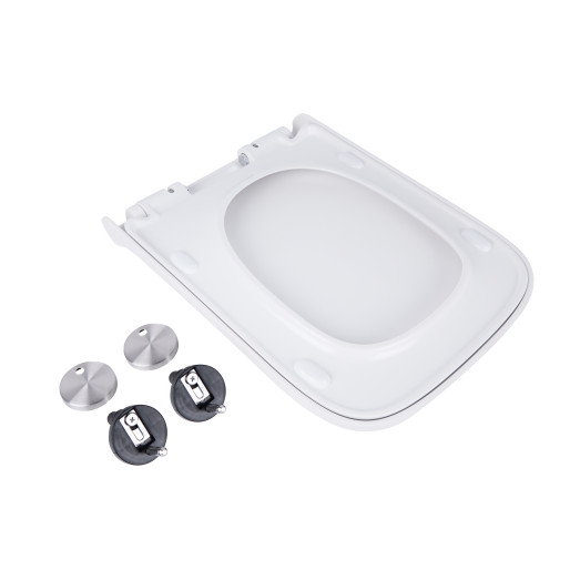 Сидіння для унітаза Qtap (Tern) з мікроліфтом Slim (QT99HY2238W)
