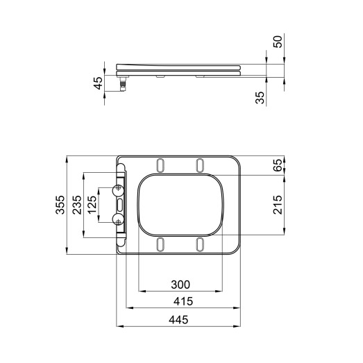 Сидіння для унітаза Qtap Kalao з мікроліфтом Slim (QT08991213AW)