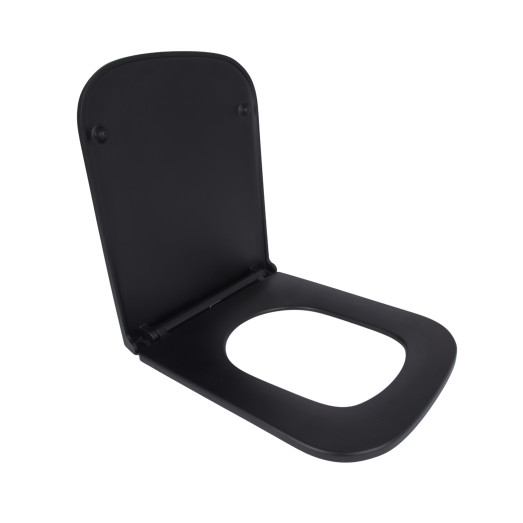 Сиденье для унитаза Qtap Tern Matt Black с микролифтом (QT99HY2322MB)