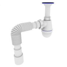Сифон для умывальника Zerix SU-01 1 1/4"x40 с литым выпуском (ZX4947)