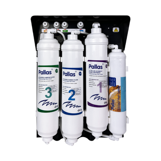 Система зворотного осмосу 5-ти ступенева Pallas Viva Open Case Inline з помпою (5T-BP OC)
