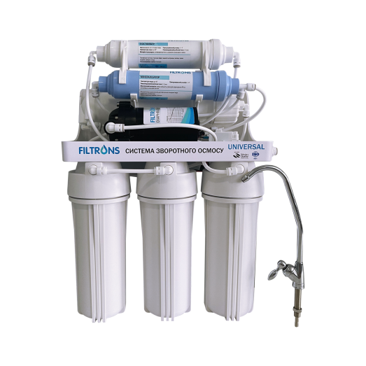 Система обратного осмоса Filtrons Universal 6-ти ступенчатая с помпой (UNI-6 PUMP) Система обратного осмоса Filtrons Universal 6-ти ступенчатая с помпой (UNI-6 PUMP)