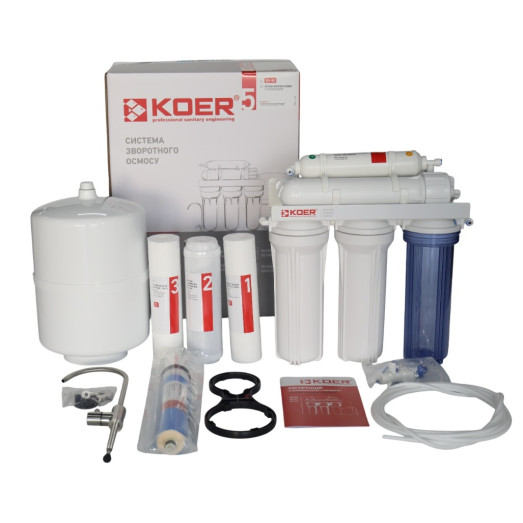 Система обратного осмоса KOER KV-90 5 ступеней (KR5326)