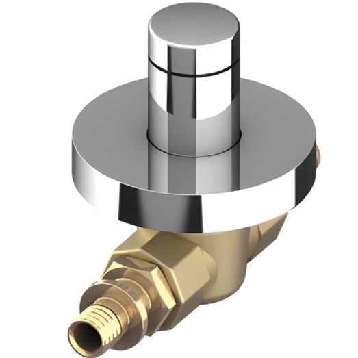 TECEflex Кран шаровой хром 16х16мм, отсекающий (751116)