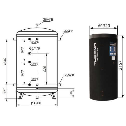 Теплоаккумулятор Thermo Alliance TA-TAM-00 2000 60 мм (TAТAM002000(60))